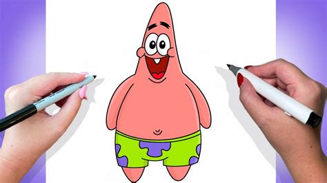 派大星畫法|海綿寶寶 如何畫派大星 How to draw Patrick Star ...